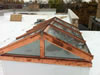 Copper frame gable end style skylight  Chicago, IL