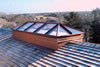 Copper frame hip style skylight, Marthas Vineyard, MA