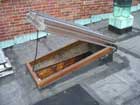 Traditional copper frame skylight hatch