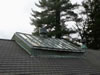 Northeast Job Corp <br />Original copper frame skylight with ridge ventilator